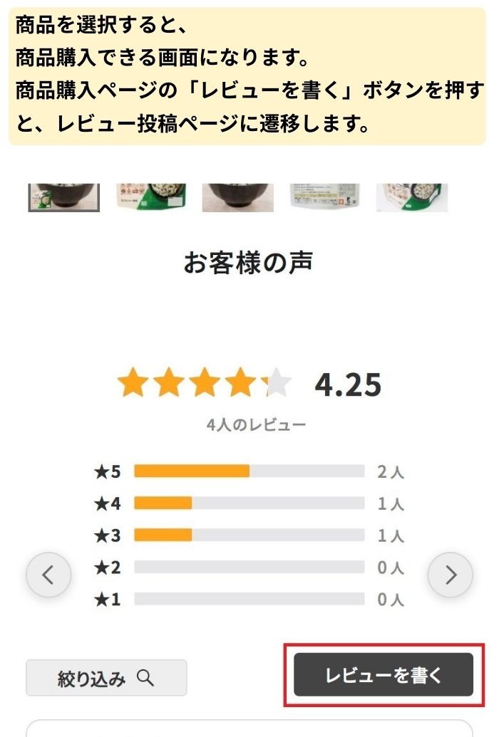 レビュー投稿
