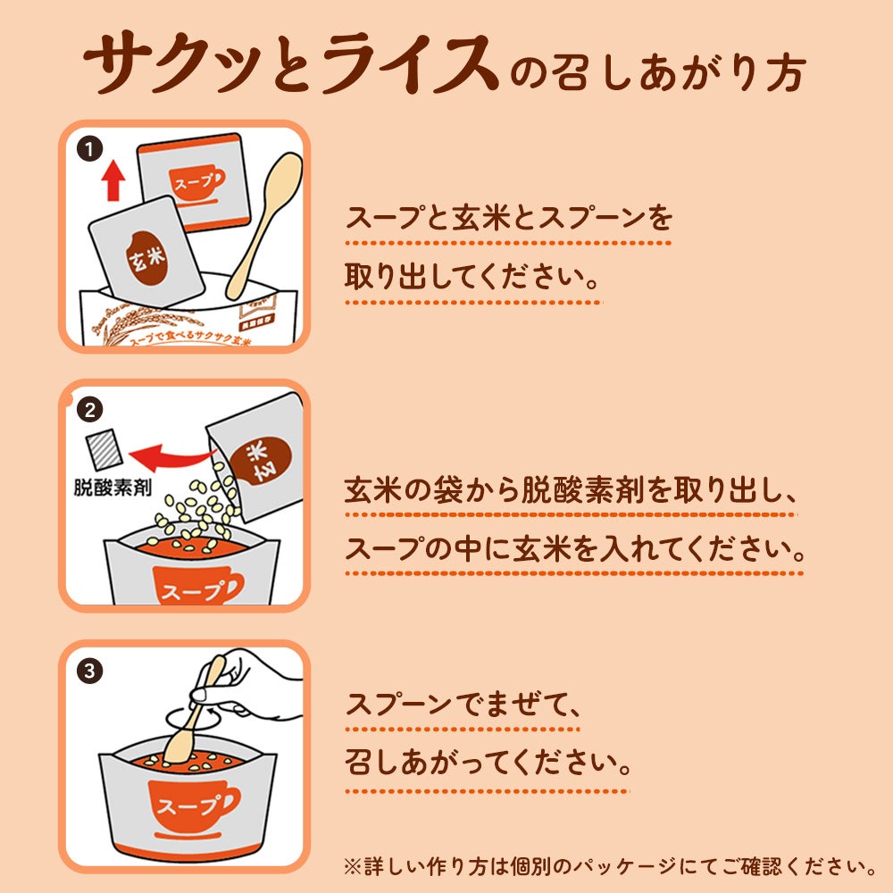 サクッとライス 召しあがり方